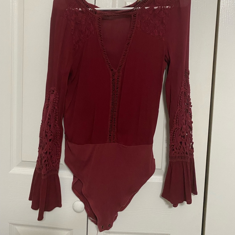 Beautiful body suit, burgundy colour !